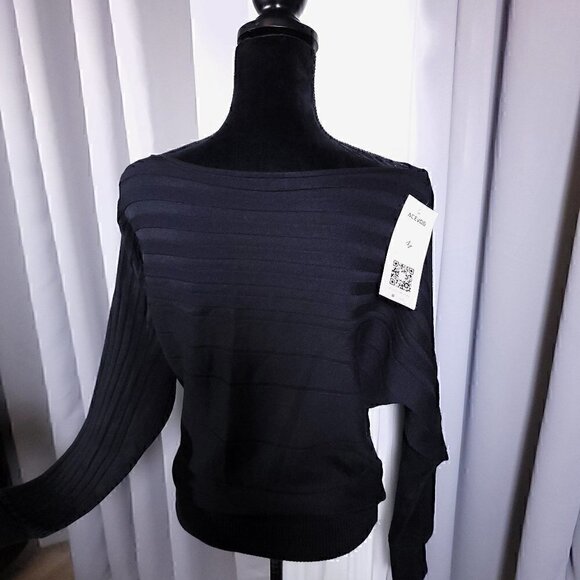 Acevog Womens Pullover Black Sweater Size M (NWT) - Picture 12 of 14